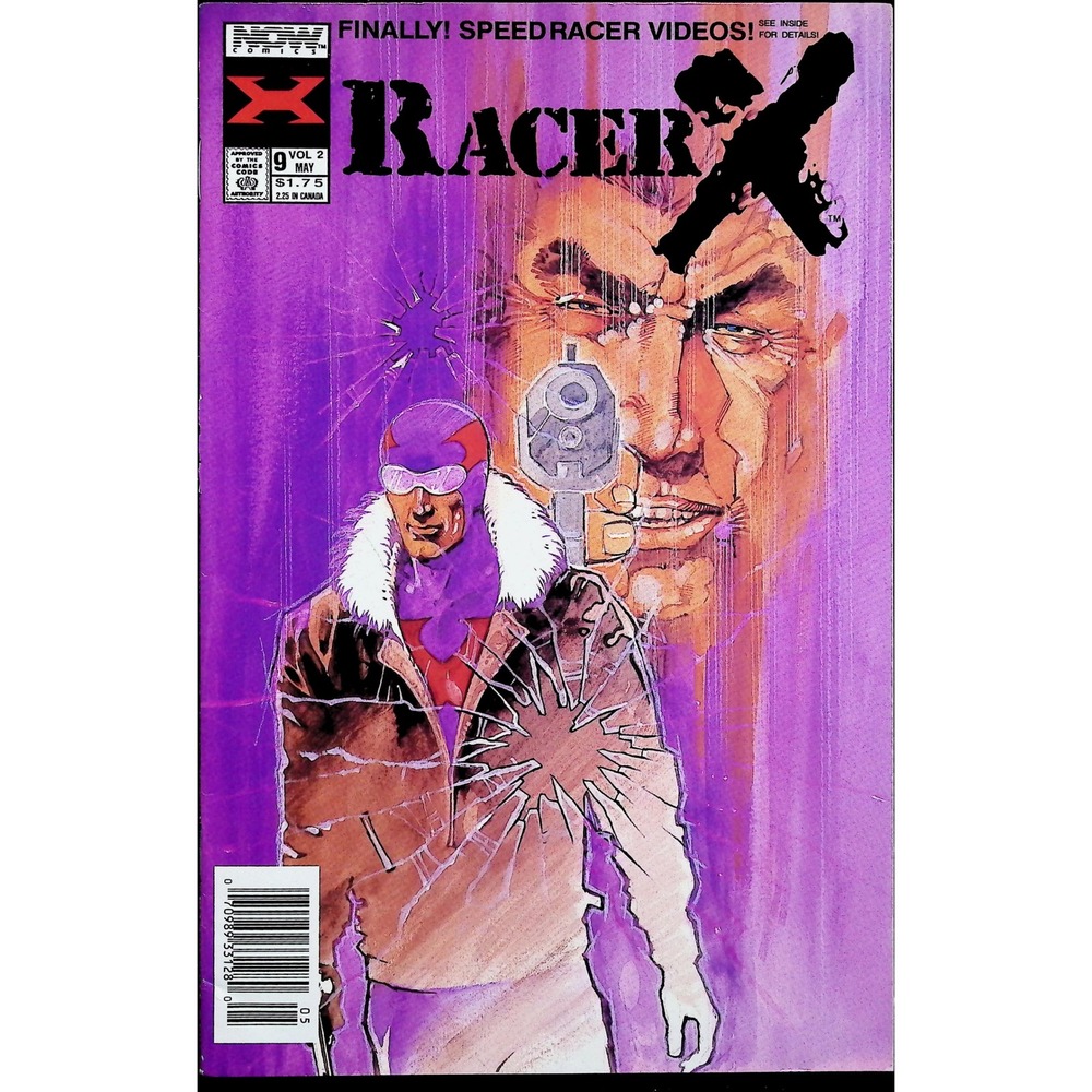 Racer X Vol 2 #9 Newsstand Chuck Dixon Todd Fox NOW Comics Comic Book 1990